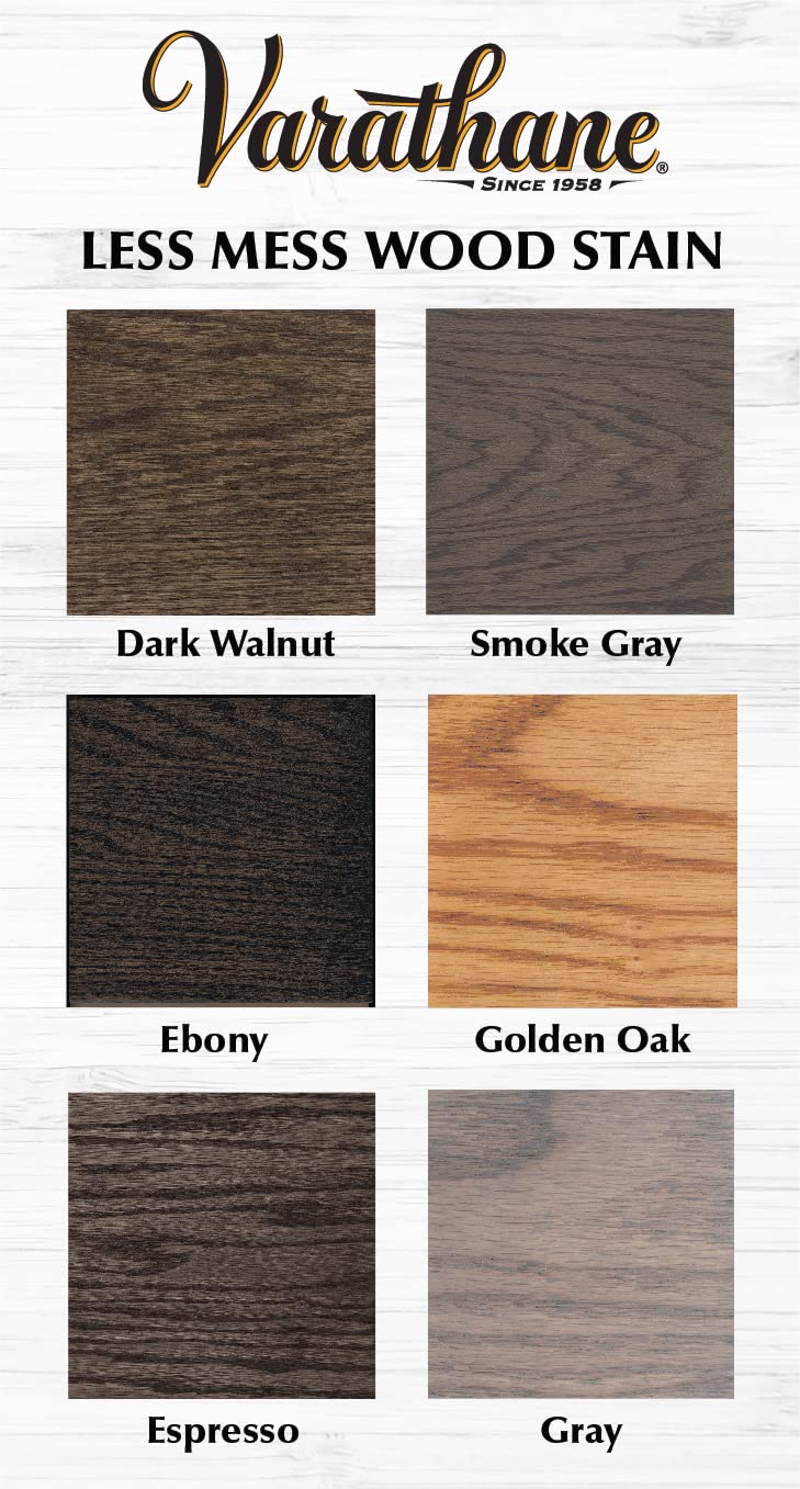 Varathane 368034-4PK Less Mess Wood Stain and Applicator, 4 oz, Gray, 4 Pack - Image 5